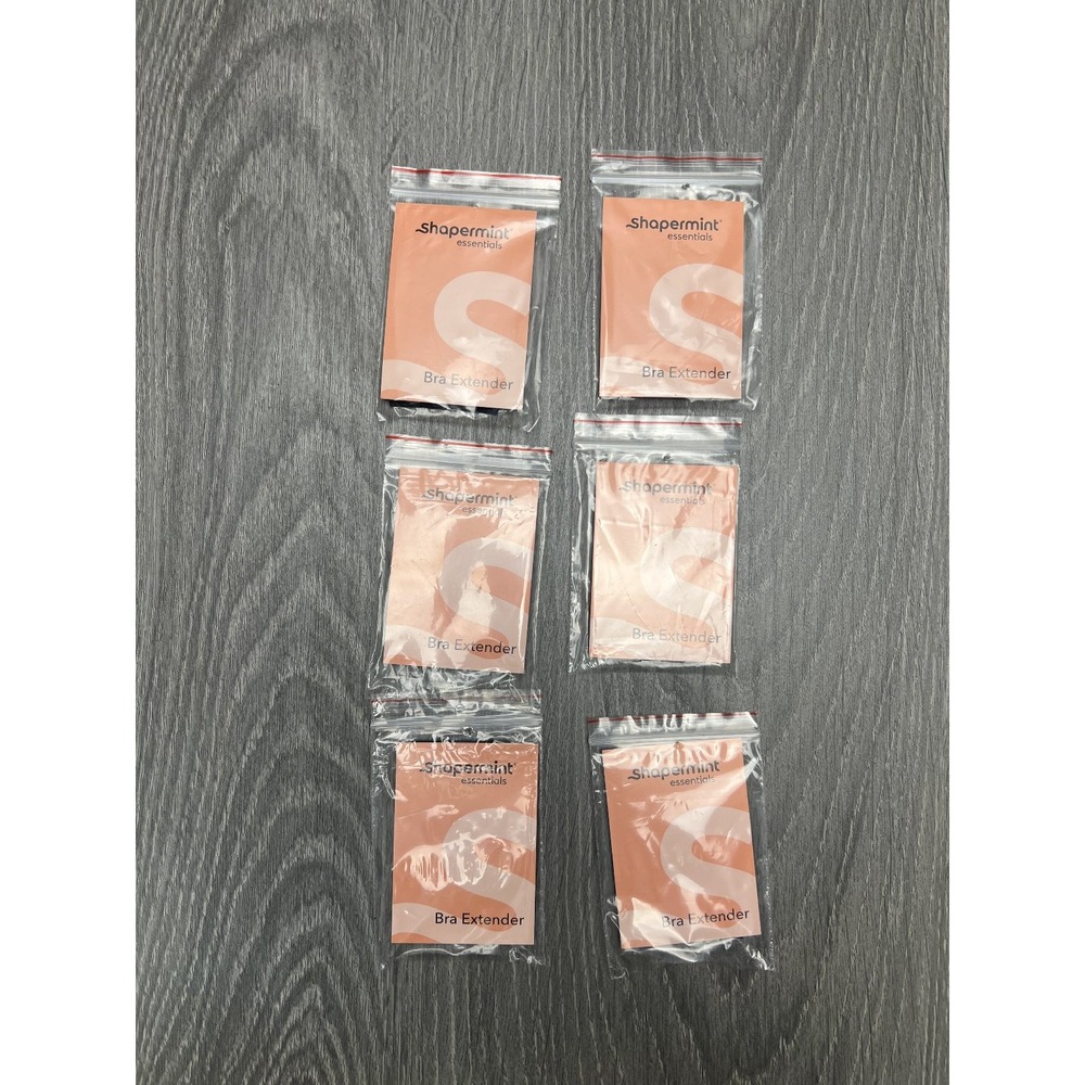 Shapermint Essentials 4 Hook Bra Extender Black 6 Pack New Accessories